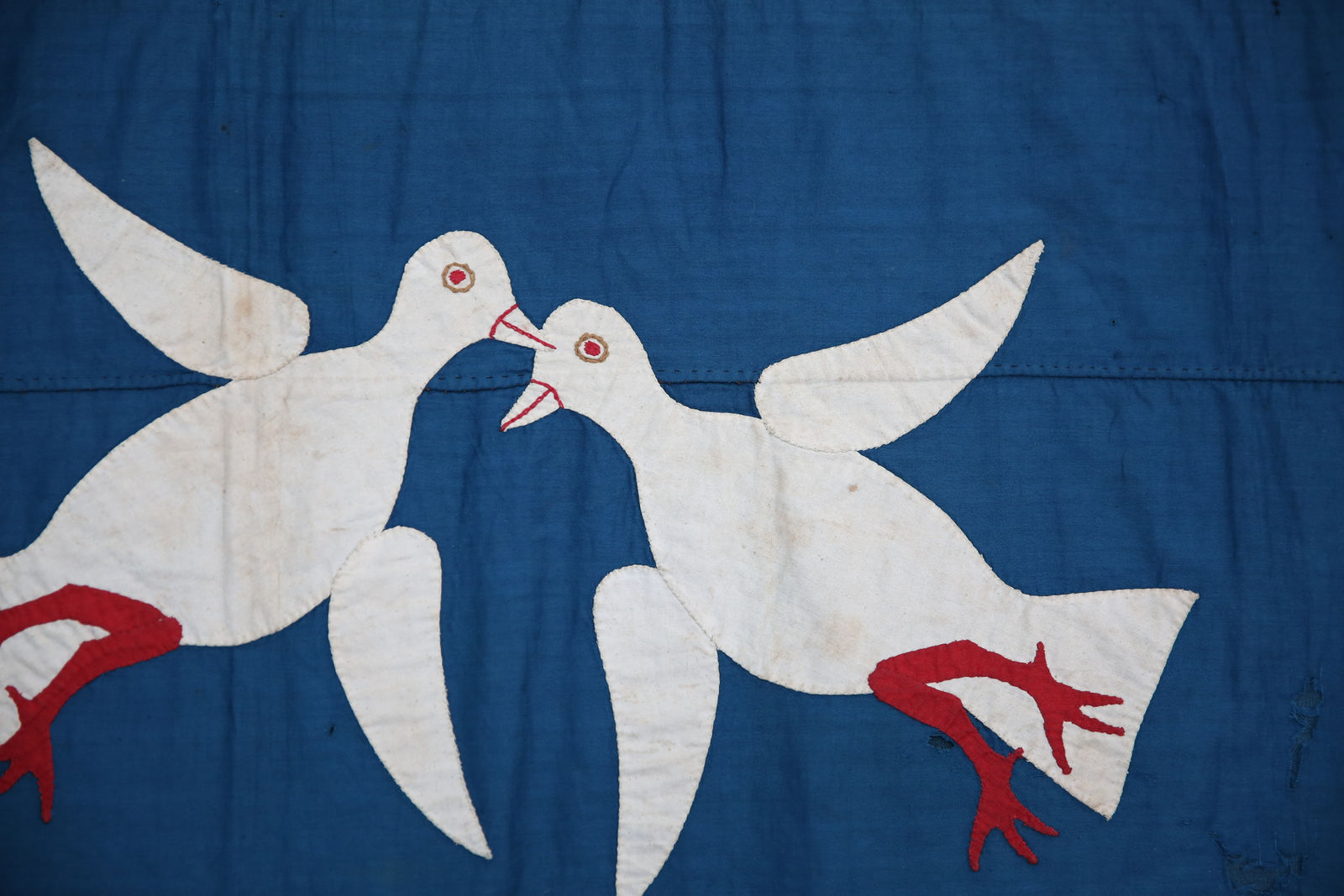 Anonymous Fante artist (Ghana), Asafo militia’s company flag, frankaa, 1950s-60s