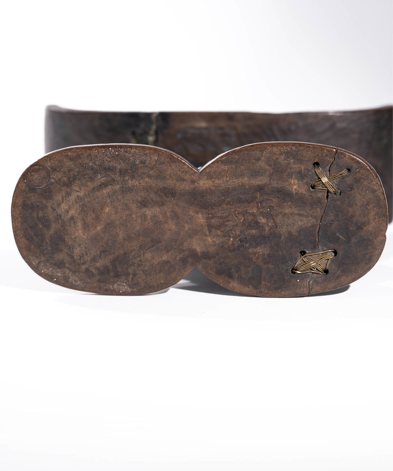 Loved and Repaired, Headrest, Anonymous Shona Artist, Zimbabwe, Wood, Duende Art Projects