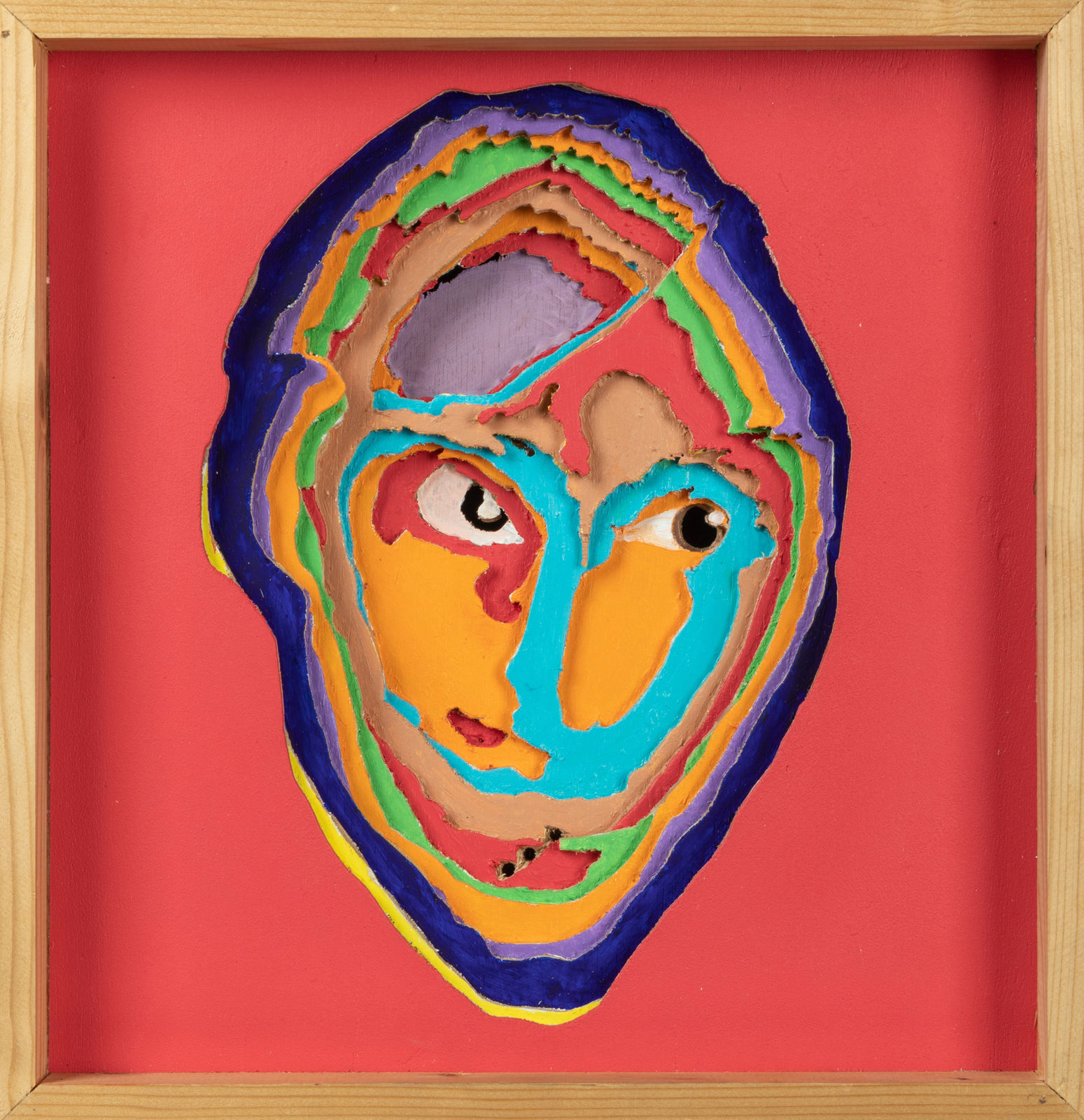 wo-sided mask, Lady Picasso - Mputu, Aimé Mpane