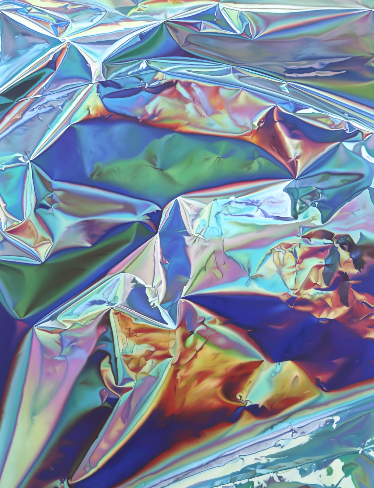 Shawn Huckins, Autumn Sunrise (Mylar Landscape), 2025