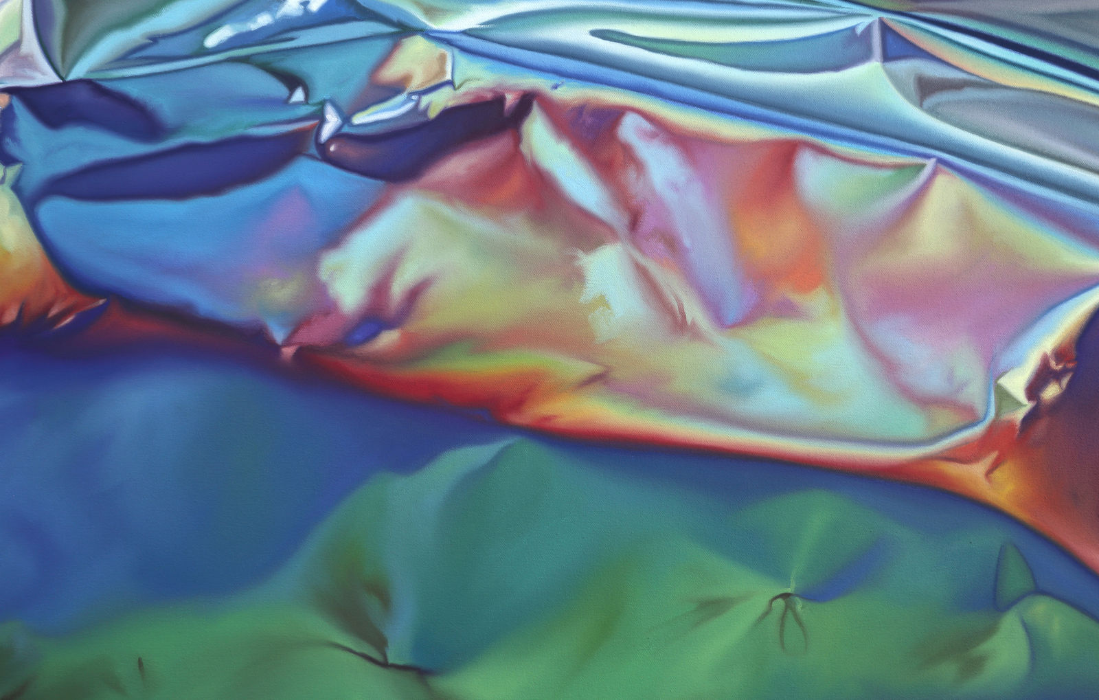 Shawn Huckins, Autumn Sunrise (Mylar Landscape), 2025