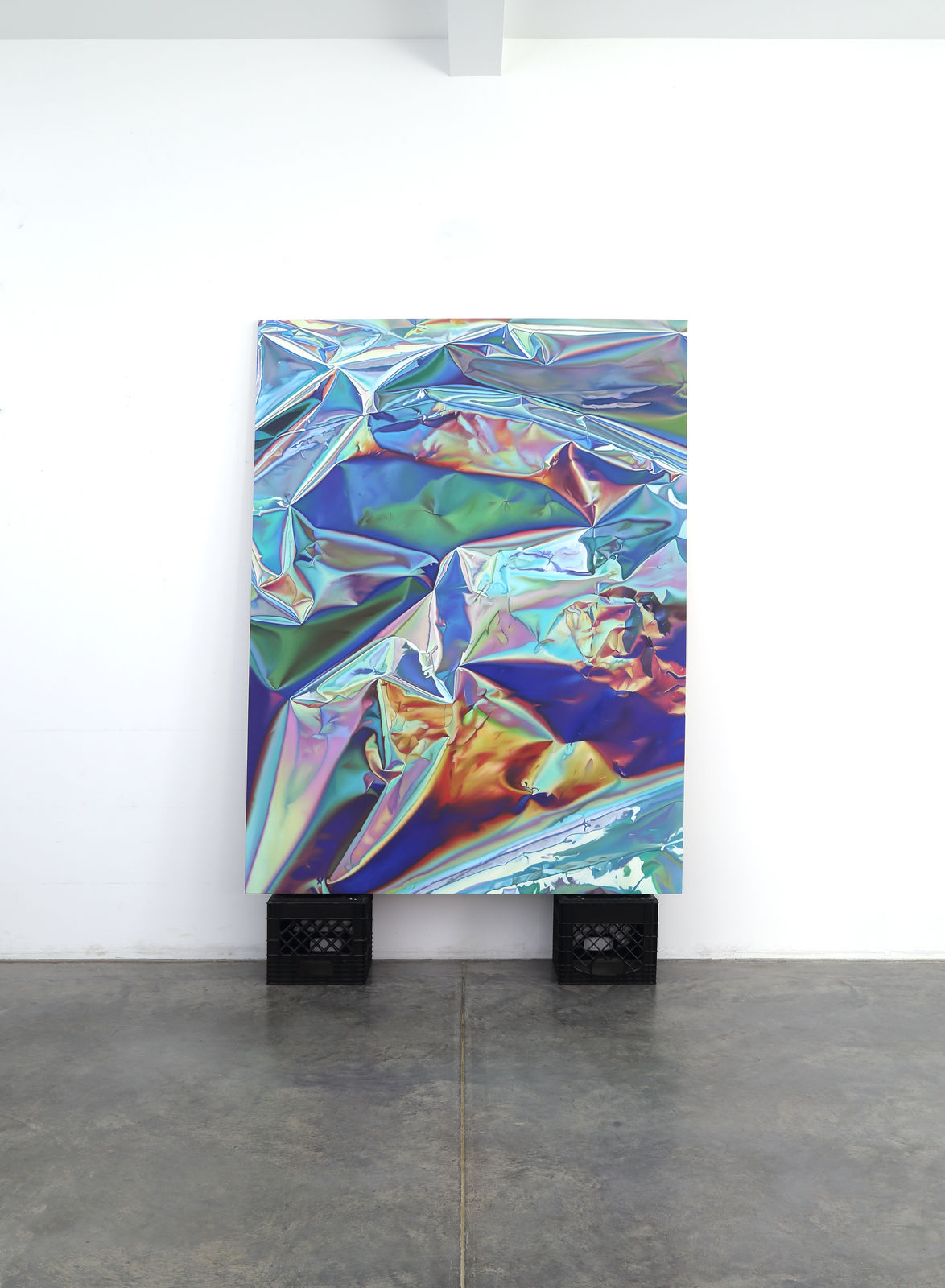 Shawn Huckins, Autumn Sunrise (Mylar Landscape), 2025