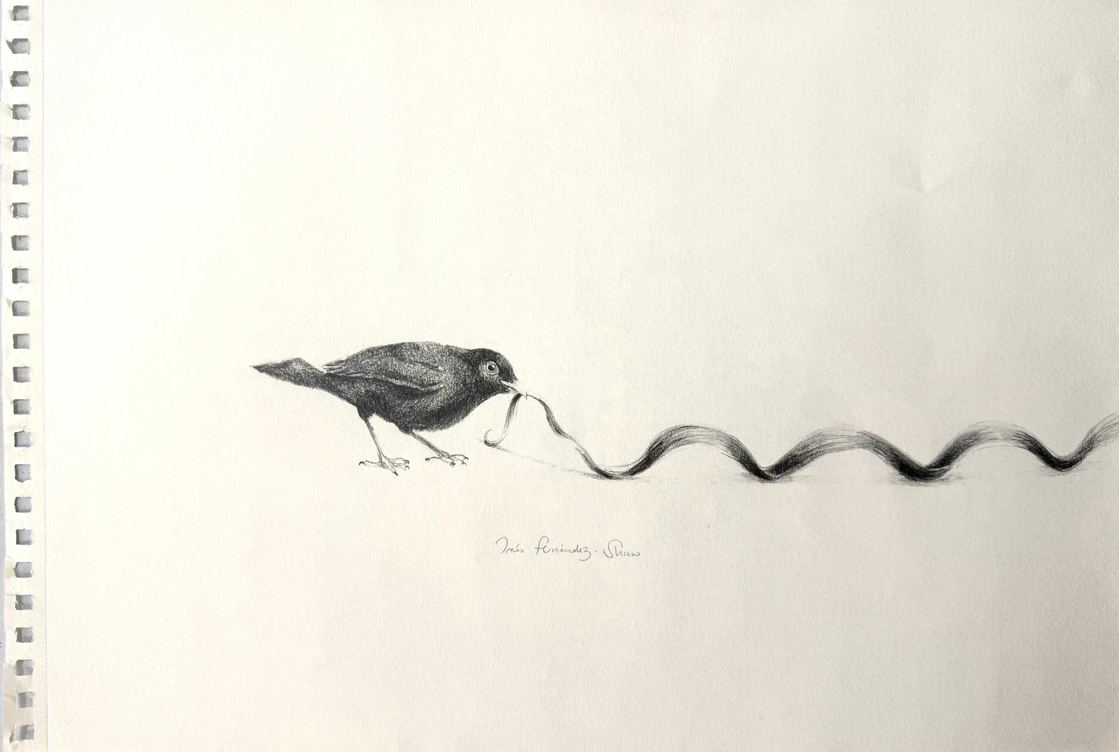 Ines Fernandez-Shaw, Dibujo del malo sin rostro al acecho, 2026