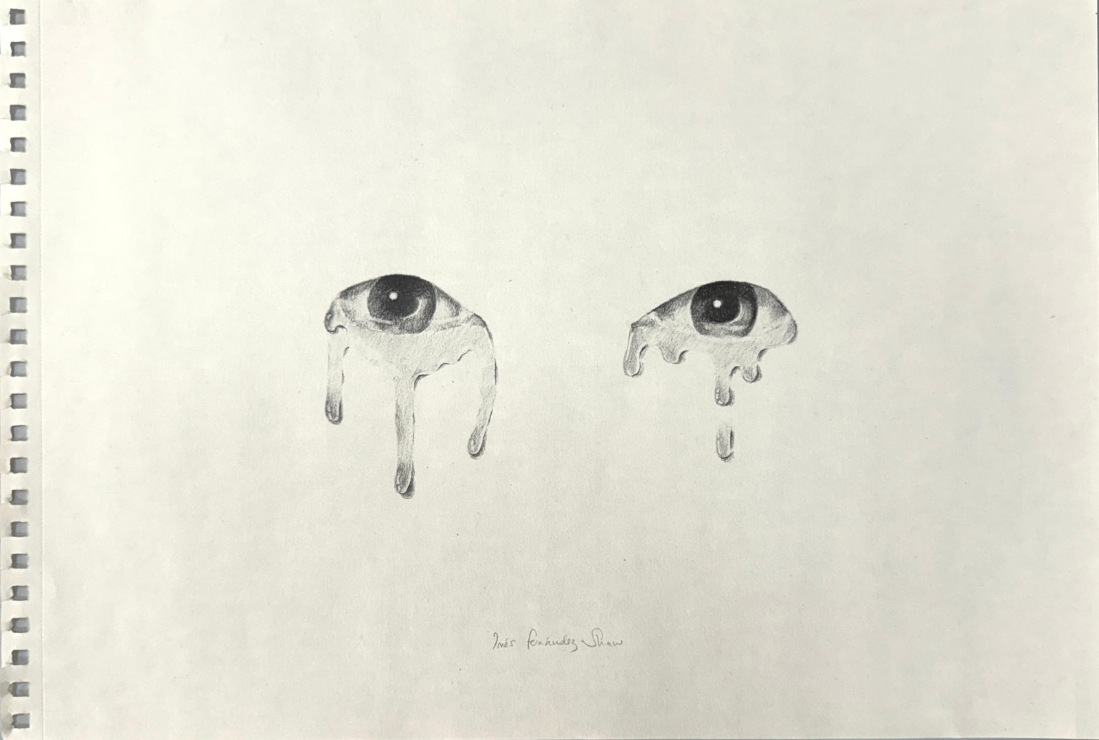 Ines Fernandez-Shaw, Dibujo de no es lo que ocurre sino lo que queda, 2026