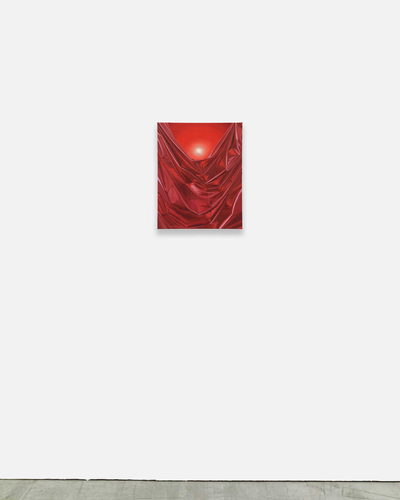 Shawn Huckins, Radiant Sun in Red Metallic Fabric, 2025