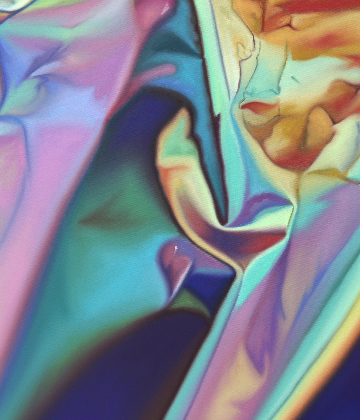 Shawn Huckins, Autumn Sunrise (Mylar Landscape), 2025