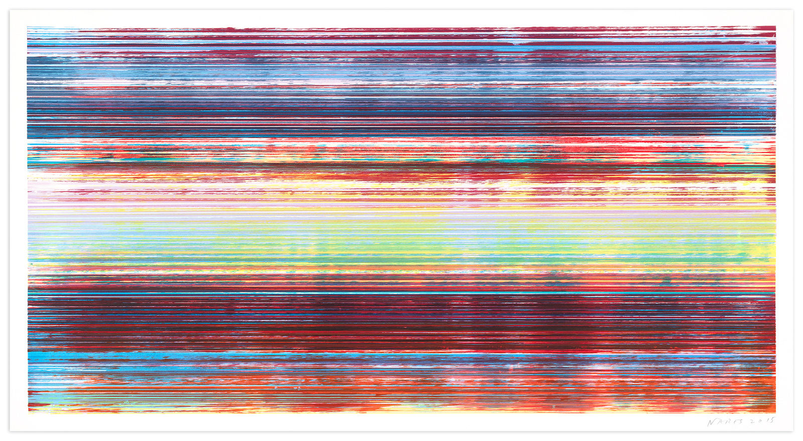 James Jamie Nares Durham Press Iron Horse Series Screenprint monoprints