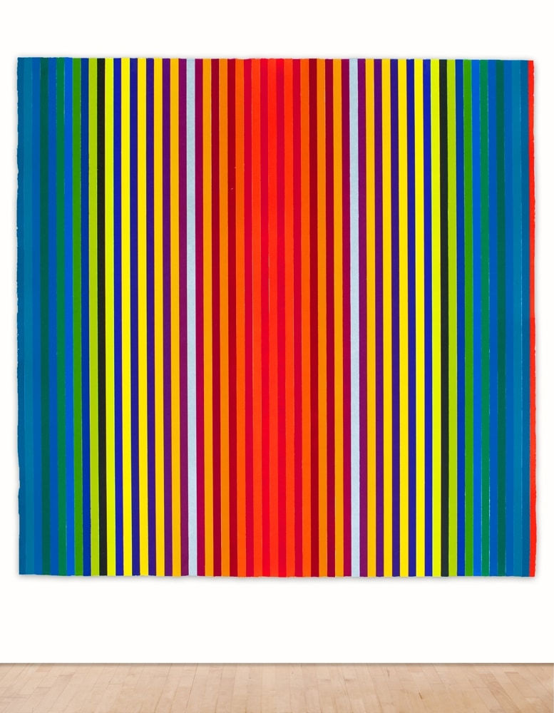 Polly Apfelbaum Durham Press Rainbow Woodblock Monoprint