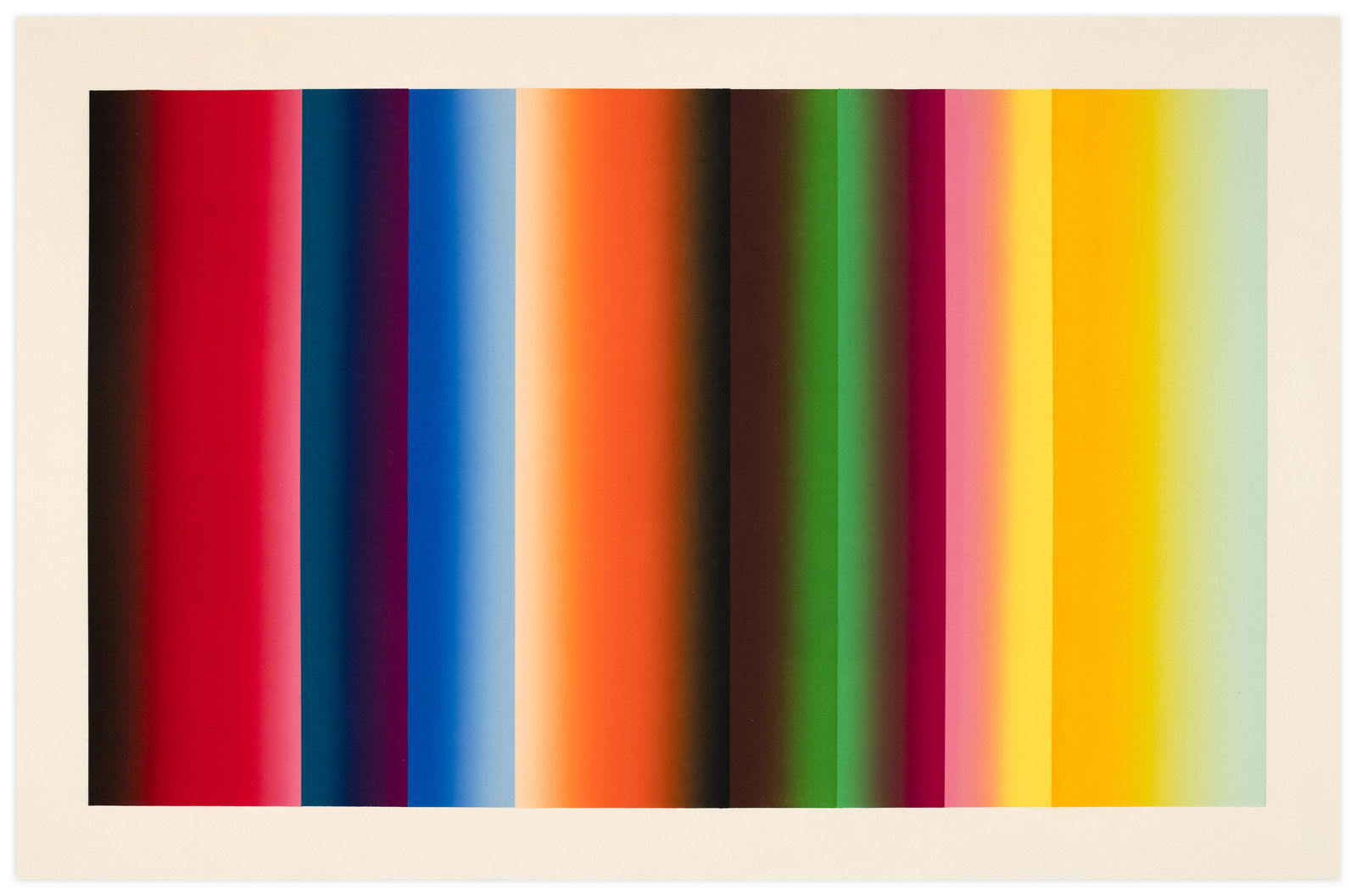 Polly Apfelbaum Byzantine Rocker 3 Mono Print