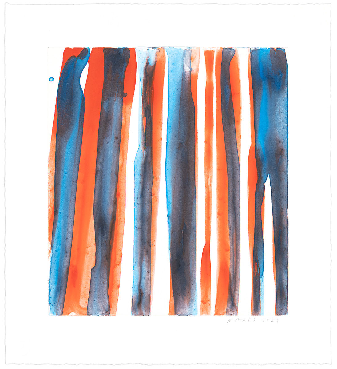 James Jamie Nares Durham Press Limited Unique Watercolor Monotype