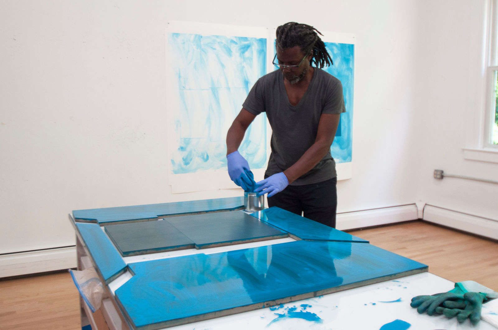 Hurvin Anderson, The Attic 4, 2022