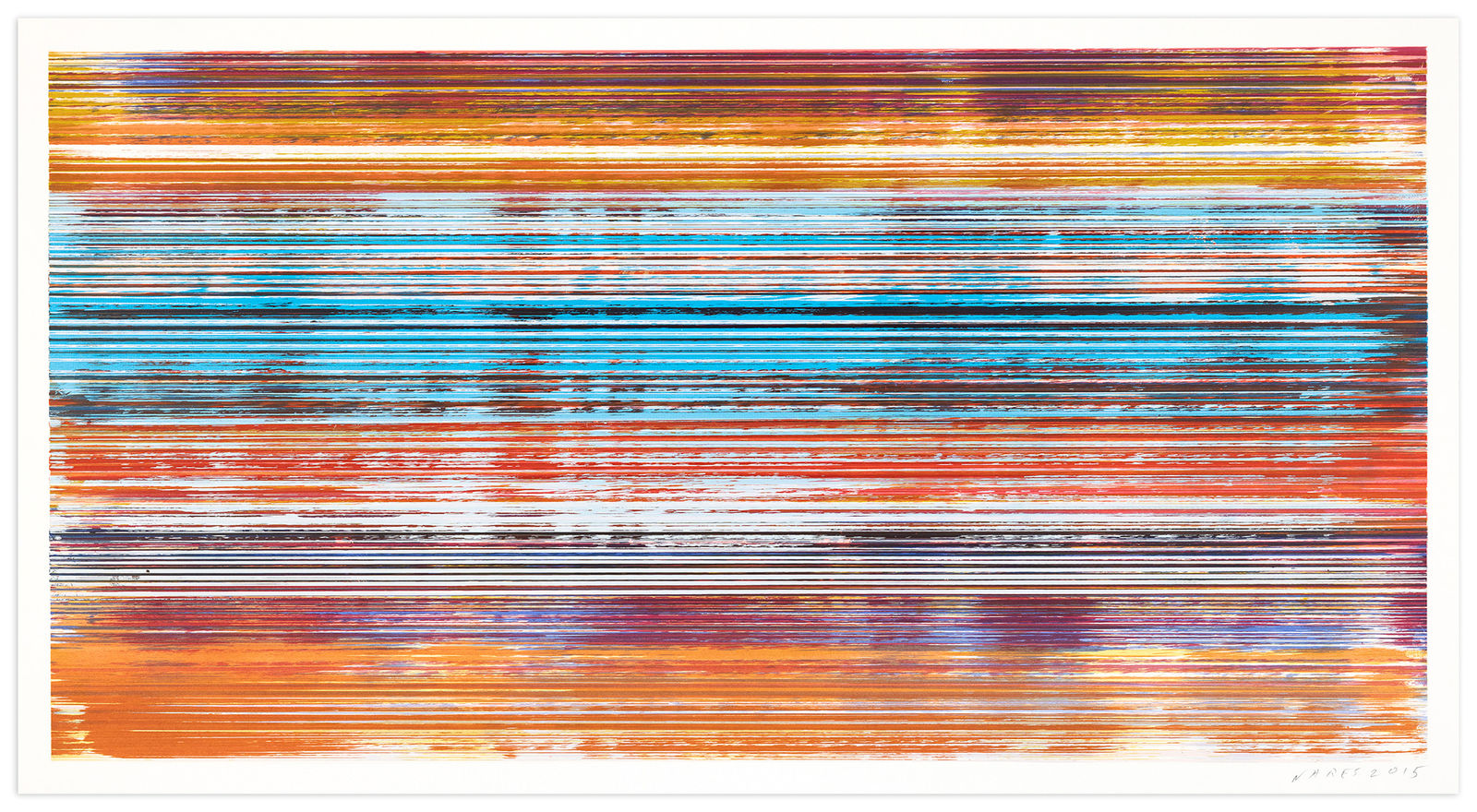 James Jamie Nares Durham Press Iron Horse Series Screenprint monoprints