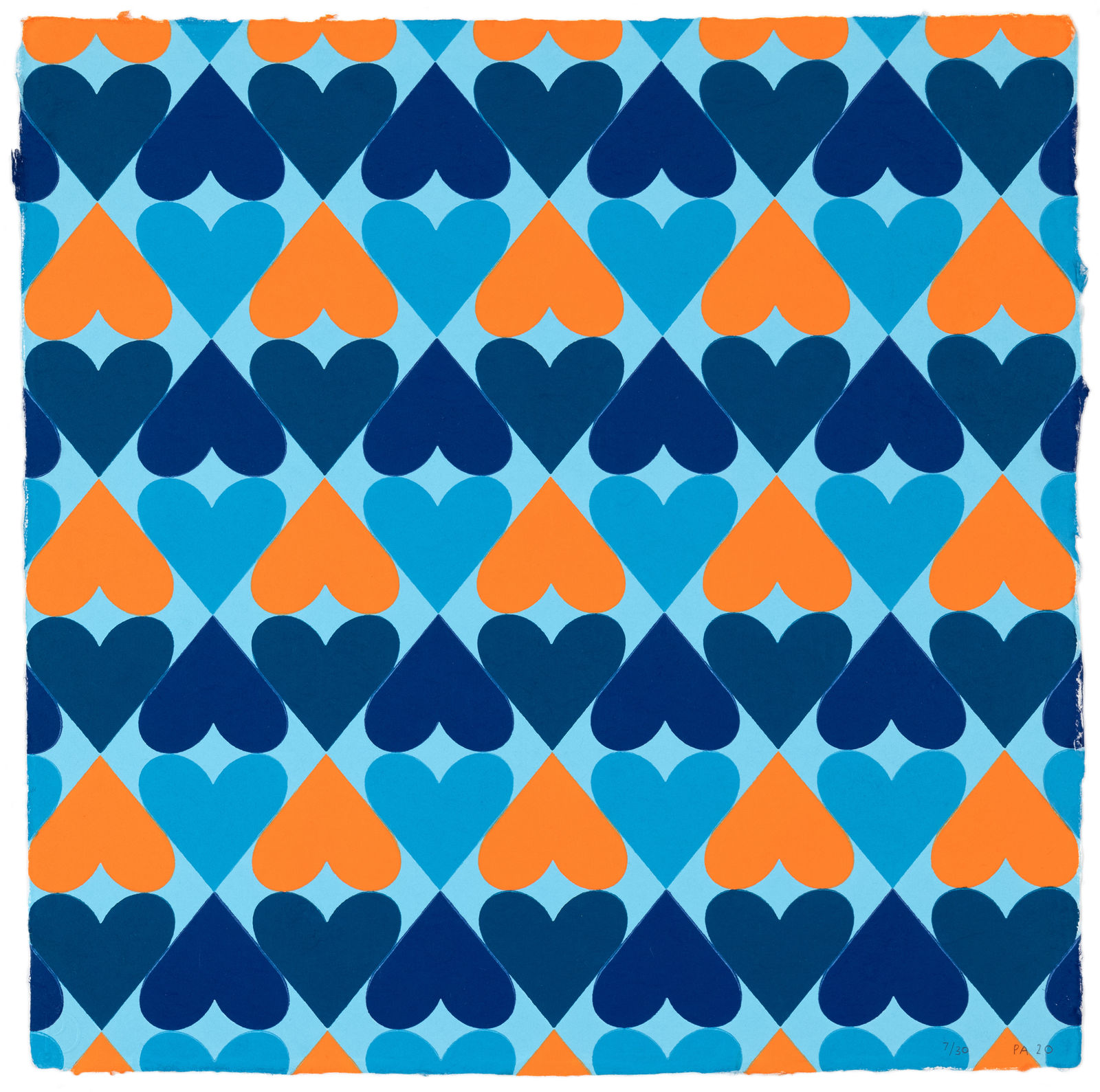 Polly Apfelbaum Heart & Soul Blue Print Edition