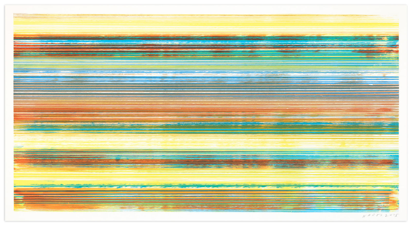 James Jamie Nares Durham Press Iron Horse Series Screenprint monoprints