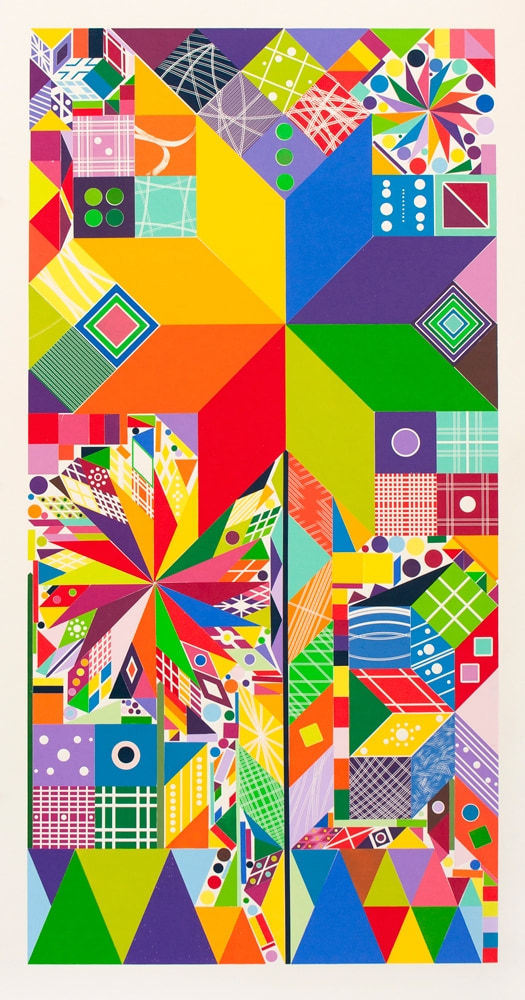 Polly Apfelbaum, Atomic Pinwheel 5, 2018