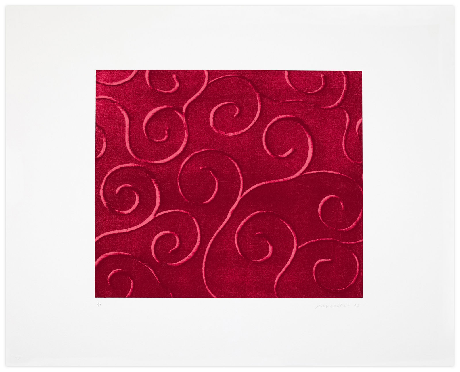 Antonio Murado Ocho Láminas (red swirls) Edition Print