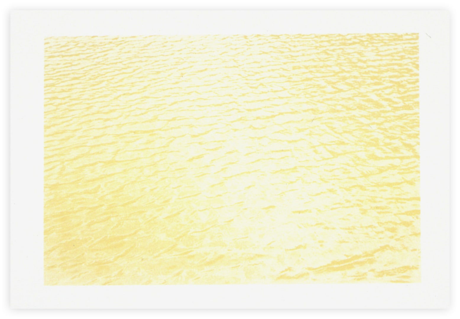 Ray Charles White, Water, Wind, Light (Yellow), 1997