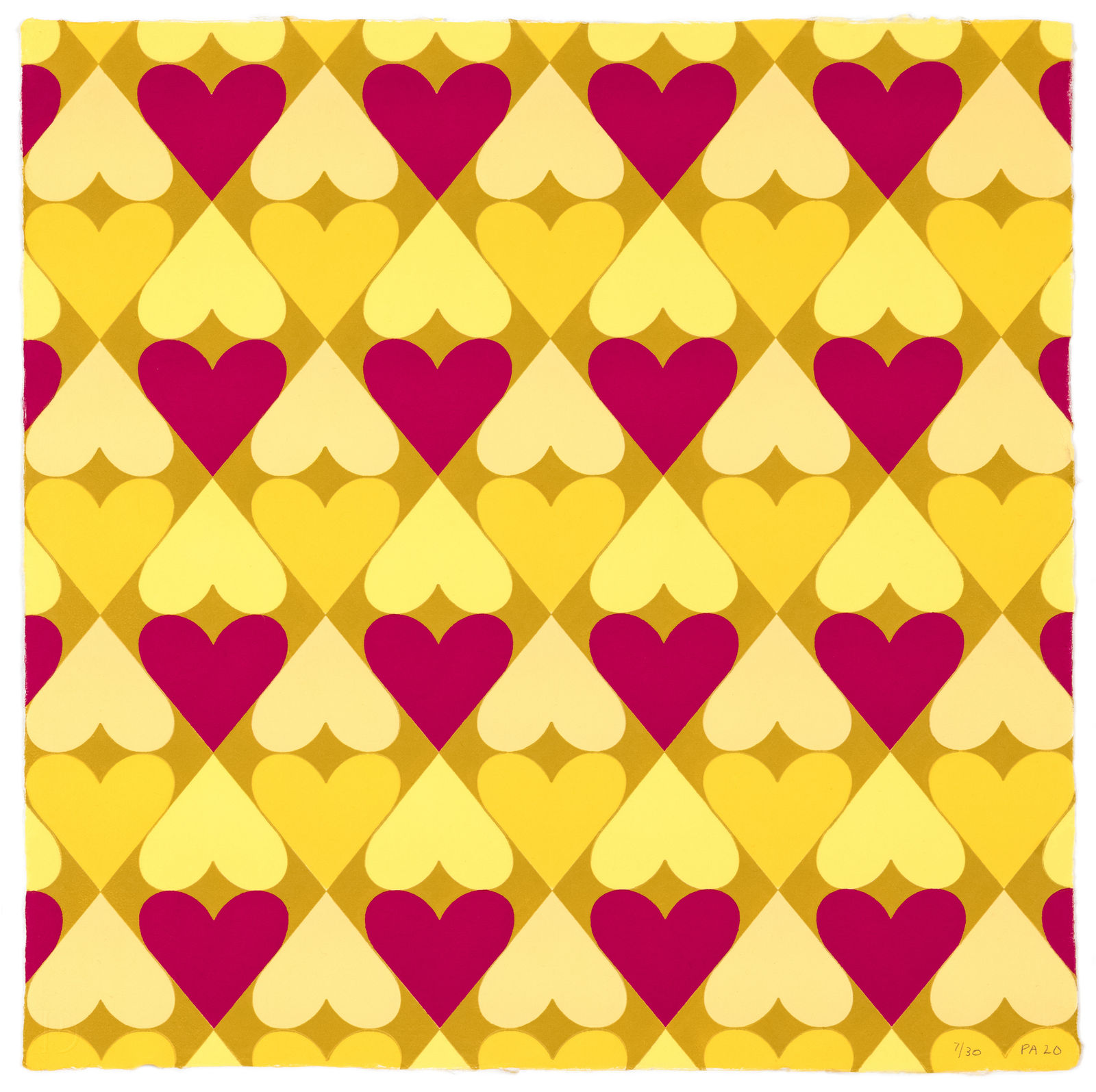 Polly Apfelbaum Heart & Soul Yellow Print Edition