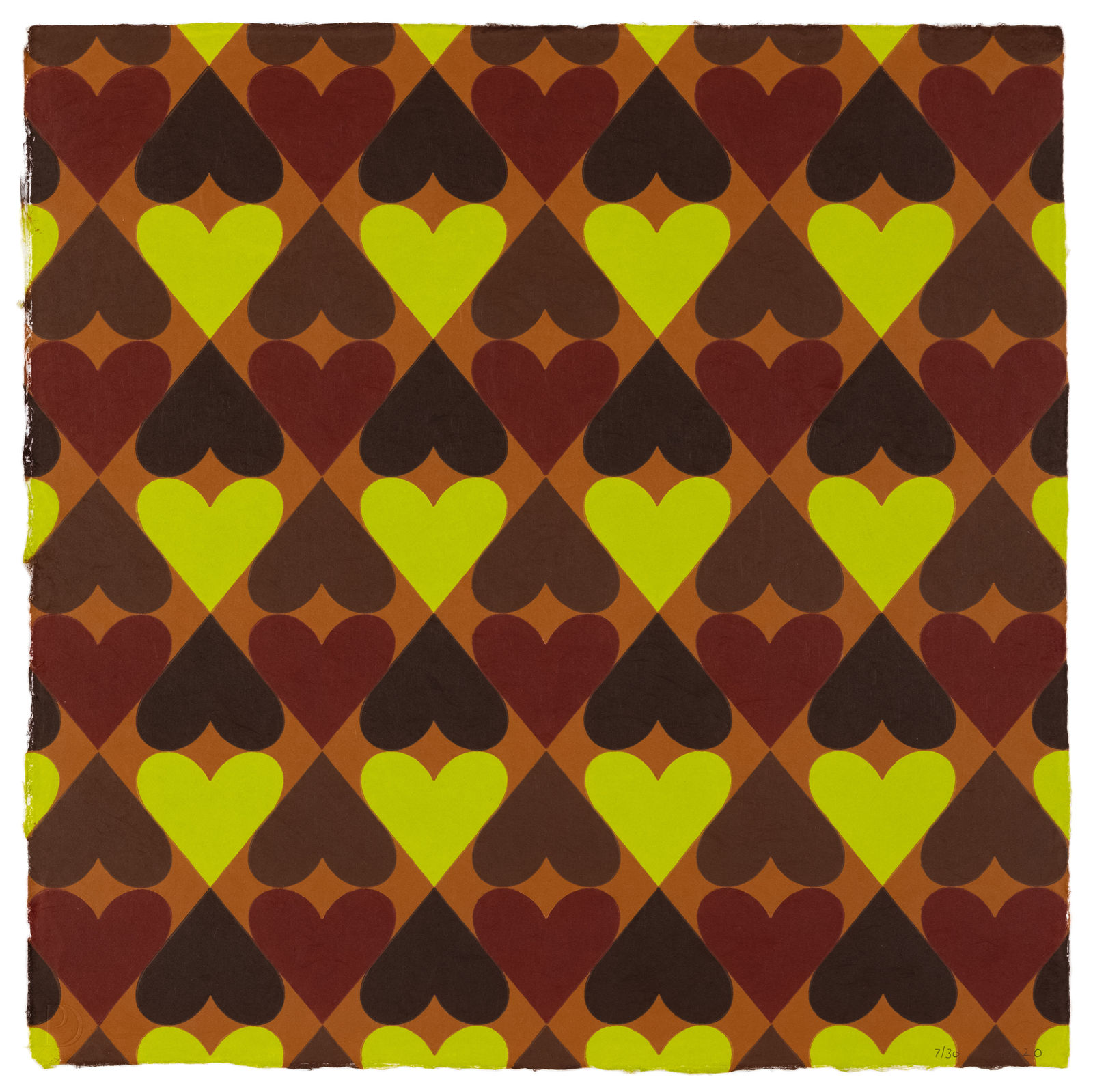 Polly Apfelbaum Heart & Soul Brown Print Edition