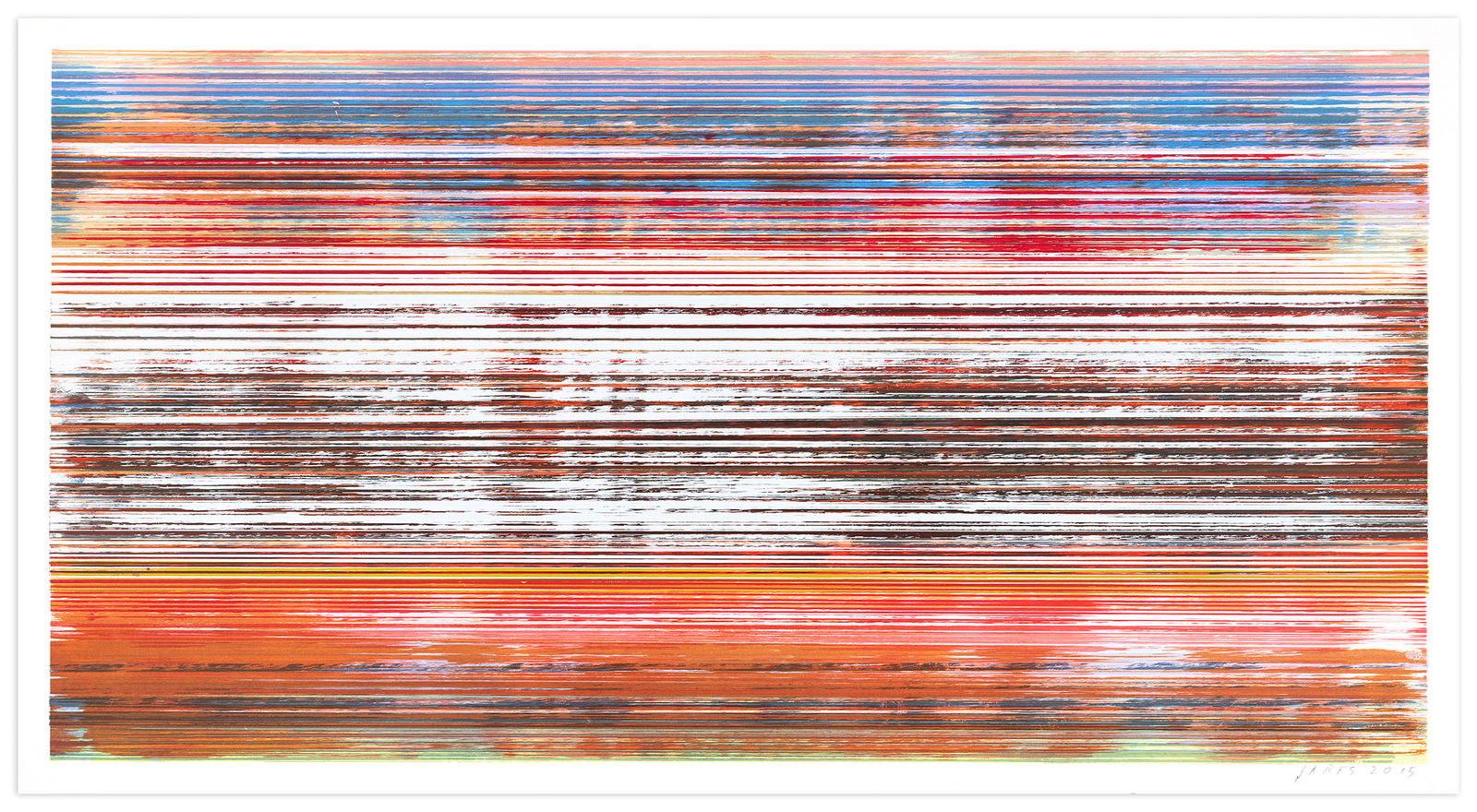 James Jamie Nares Durham Press Iron Horse Series Screenprint monoprints