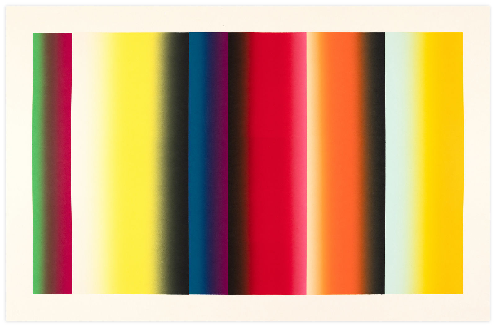 Polly Apfelbaum Byzantine Rocker 1 Mono Print