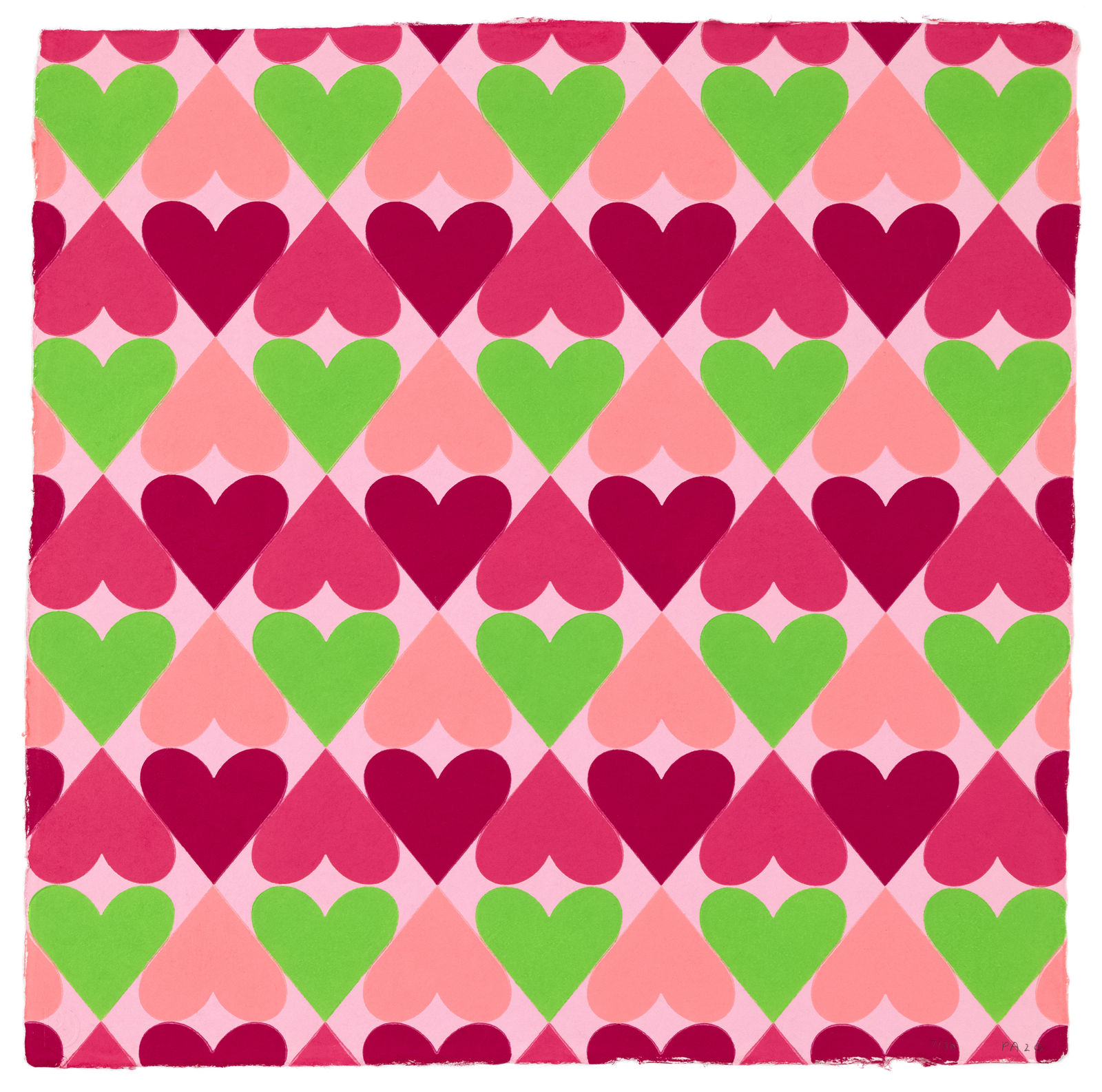 Polly Apfelbaum Heart & Soul Pink Print Edition
