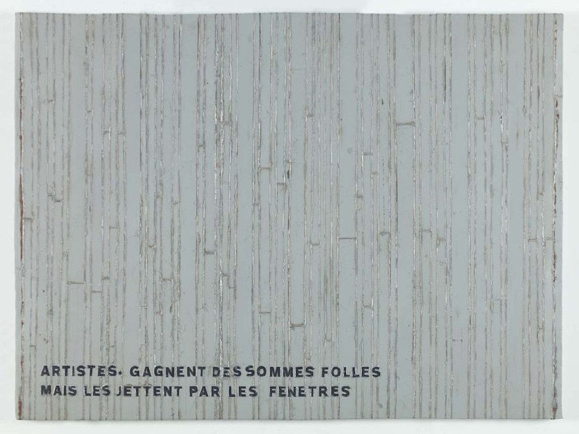 Adel Abdessemed, Cocorico painting, Artistes. Gagnent des sommes folles mais les jettent par les fenetres, 2017-2018