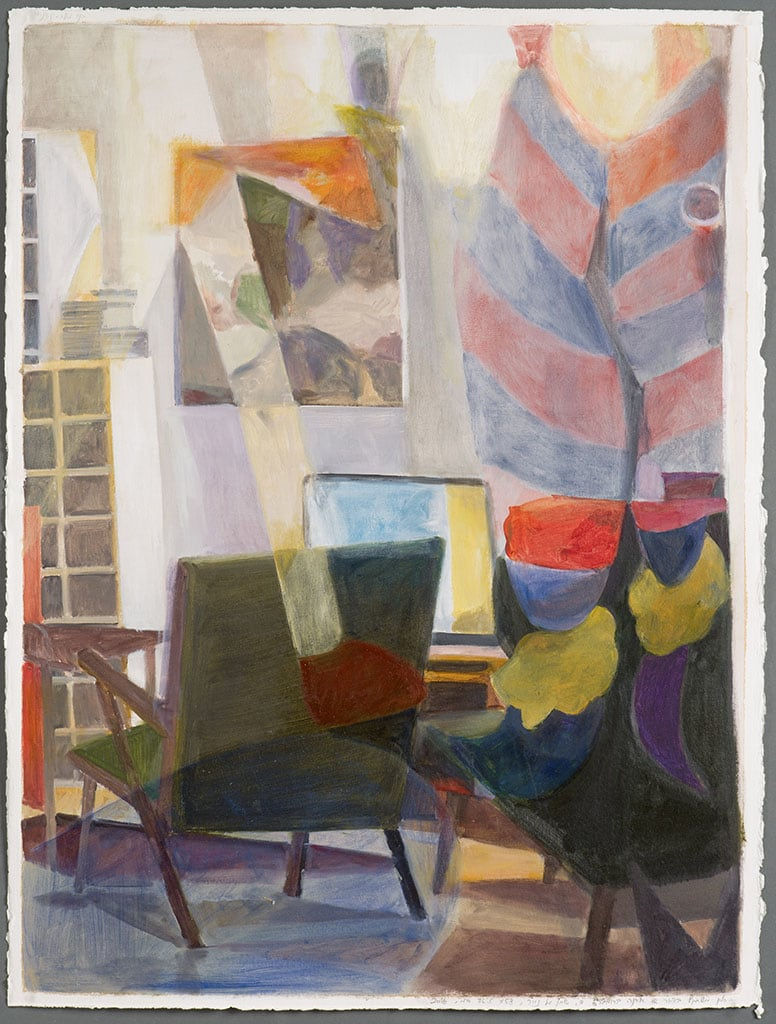 Vered Nachmani, The Living Room Reflected in Orna Bromberg’s Painting III, 2016