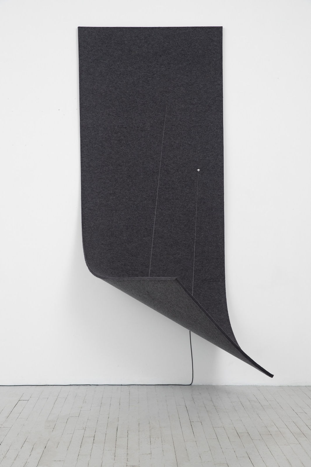 Naama Tsabar, Work on Felt (Variation 31) Graphite, 2023