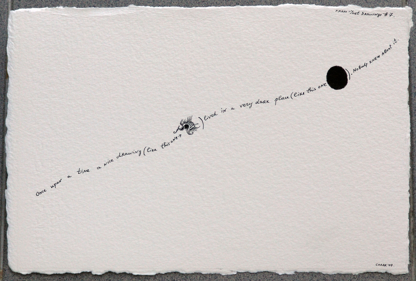 Nedko Solakov, Just Drawing #7, 2009