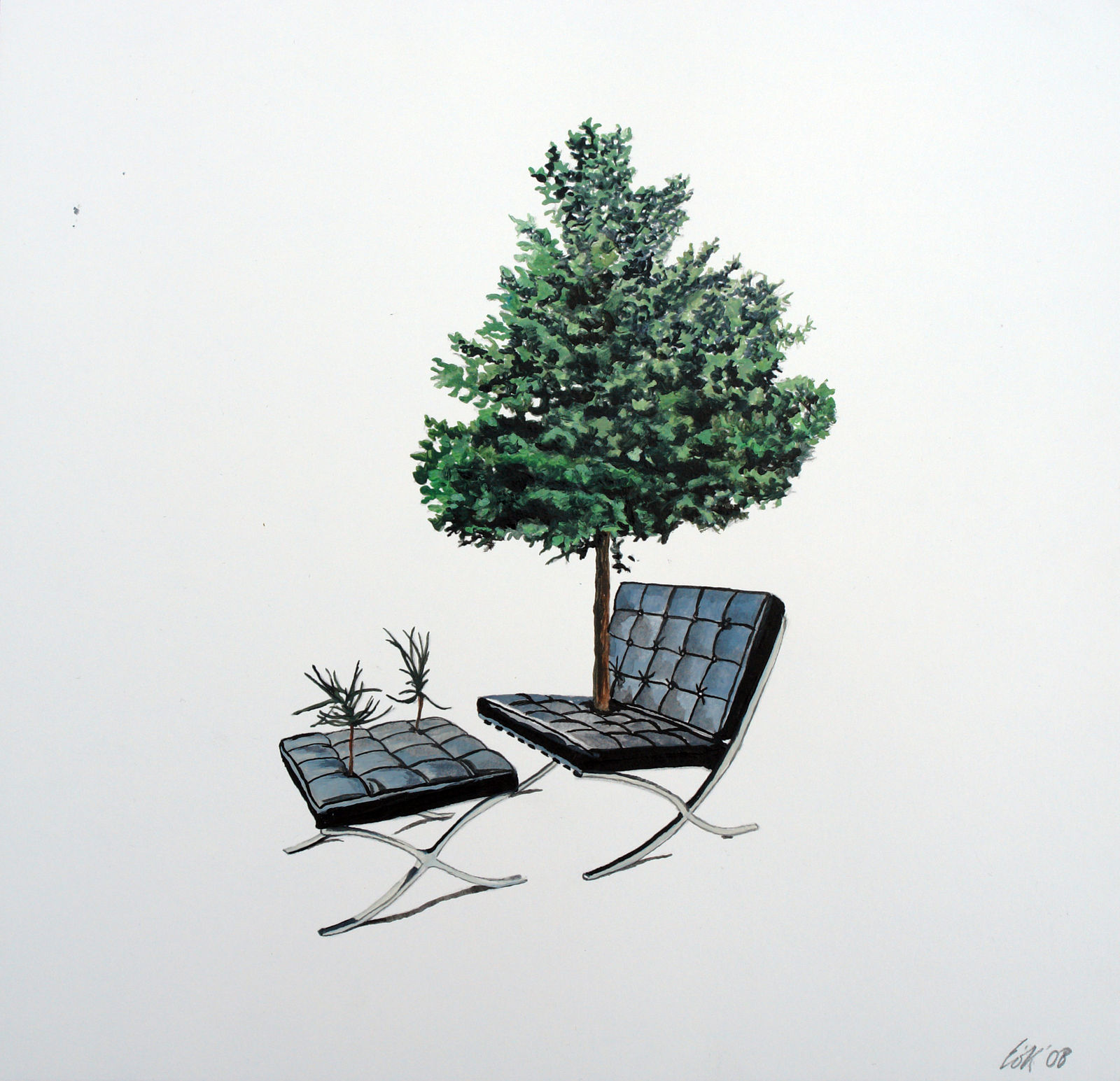 Eamon O'Kane, Hybrid small works on paper, 2008 - present