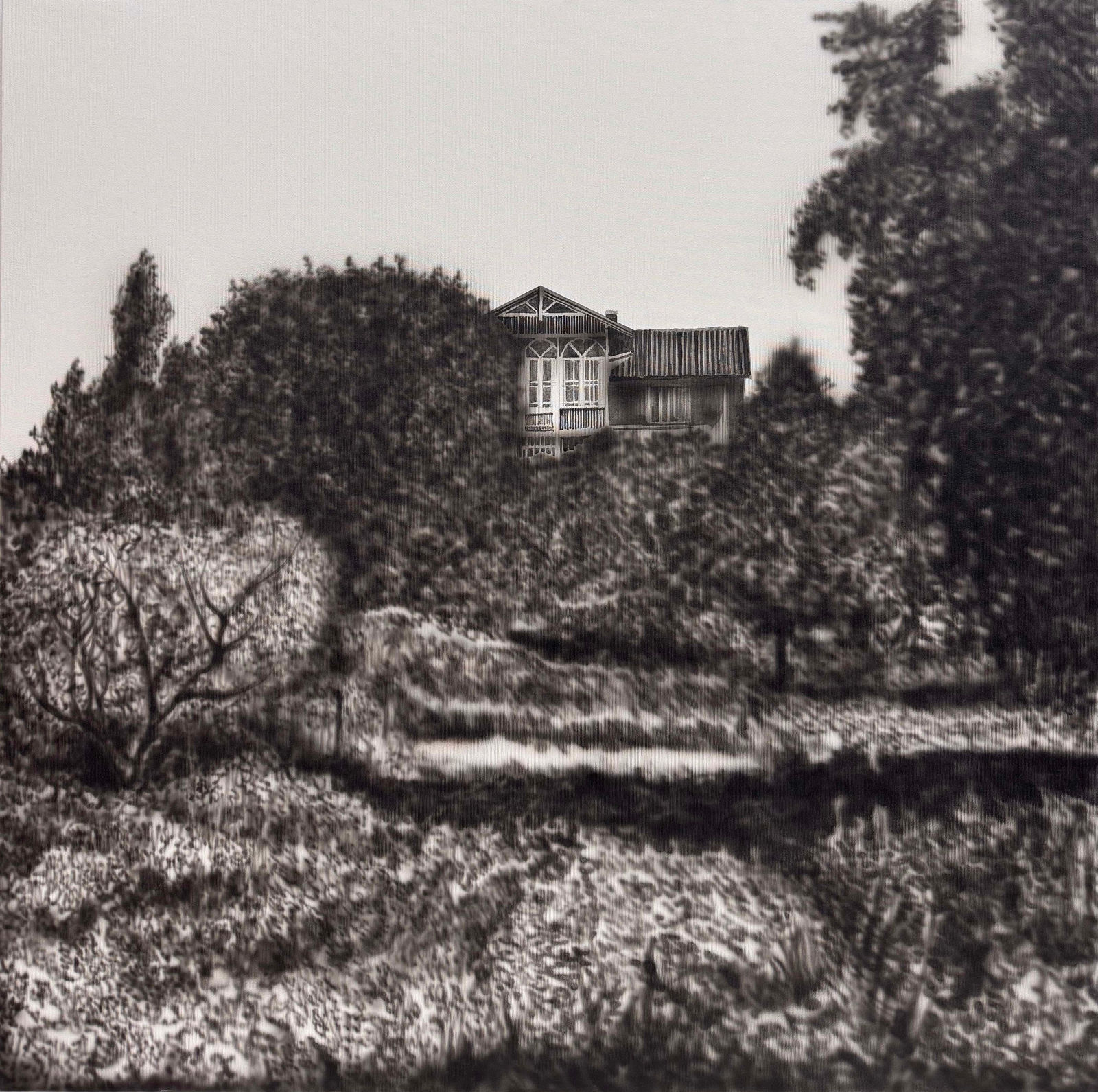 Eamon O'Kane, Edvard Munch Ekely Studio Series (Black Mirror), 2025