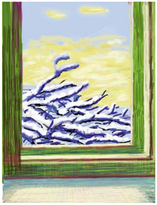 David Hockney, My Window. Art Edition (No. 501–750), iPad drawing ‘No. 610', 23rd December 2010, 2019