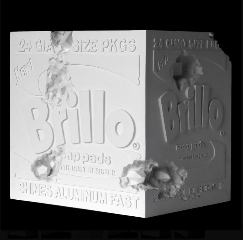Daniel Arsham, Eroded Brillo Box, 2020