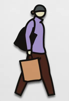 Julian Opie, Man Bun, 2020