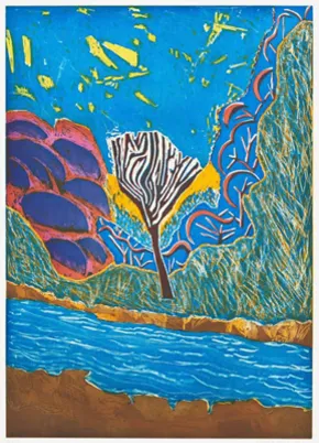 Shara Hughes, Social Distancing, 2020