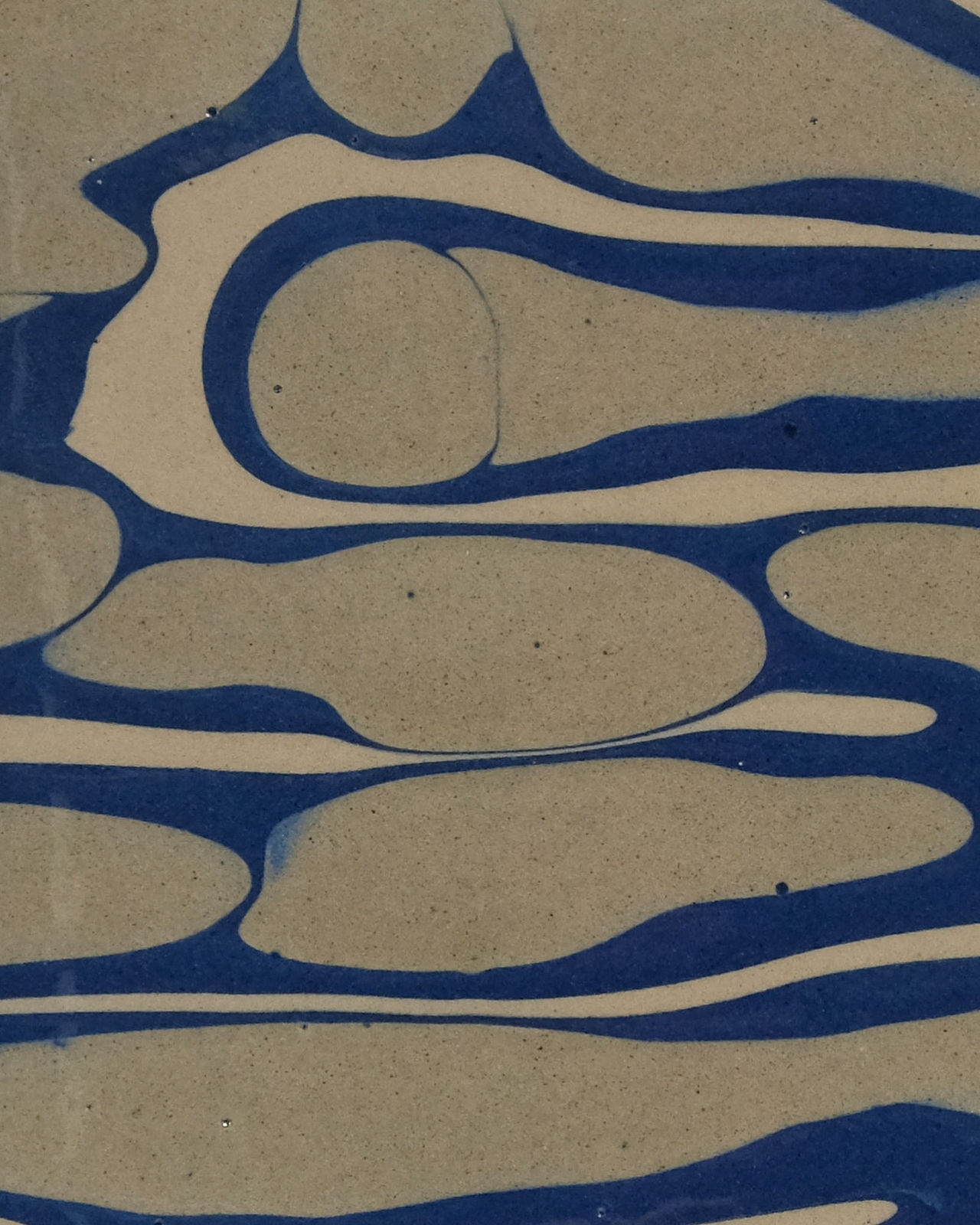 Nicola Tassie, Slip Pillow - Grey on dark blue on light grey