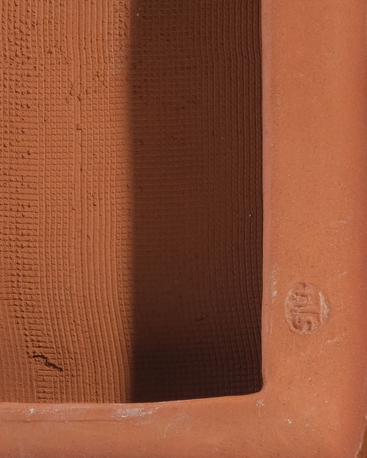 Nicola Tassie, Slip Pillow - Blue on white on red