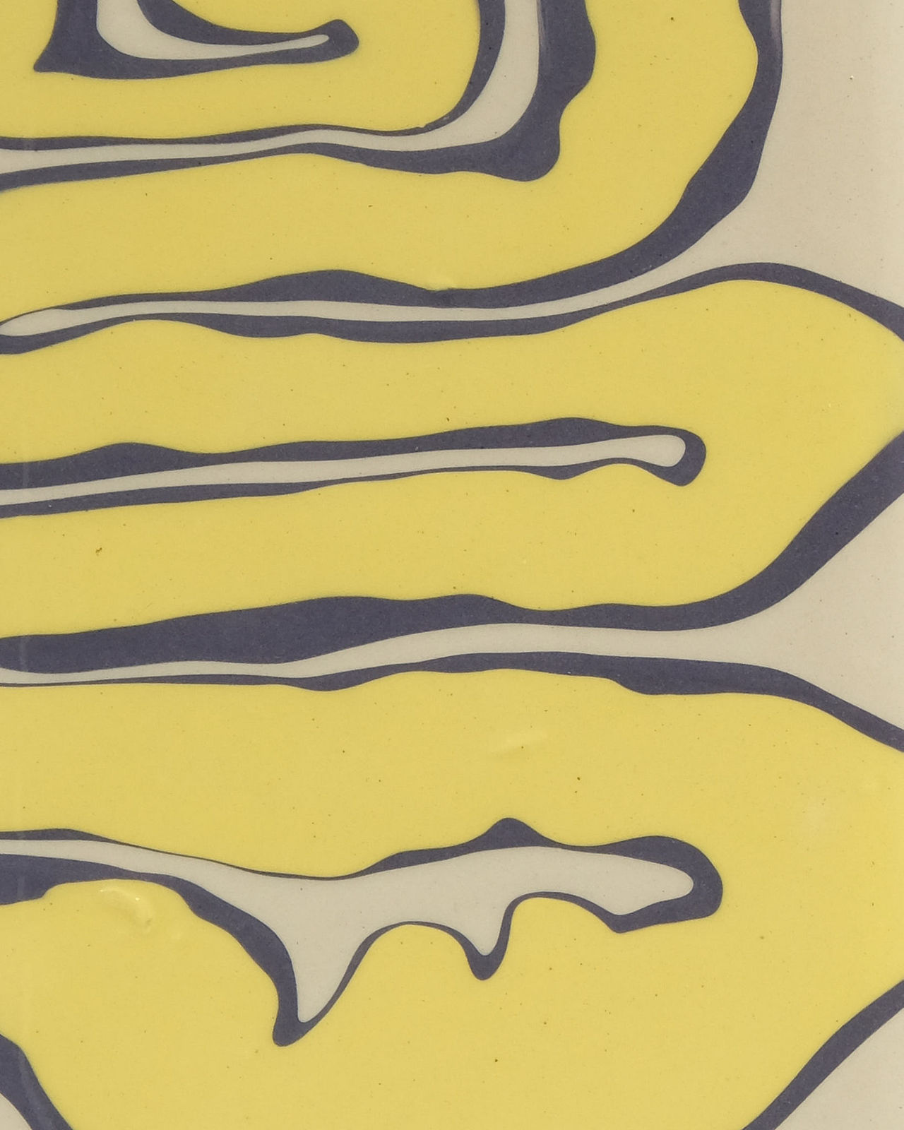 Nicola Tassie, Slip Pillow - Yellow on Black on Pale Green