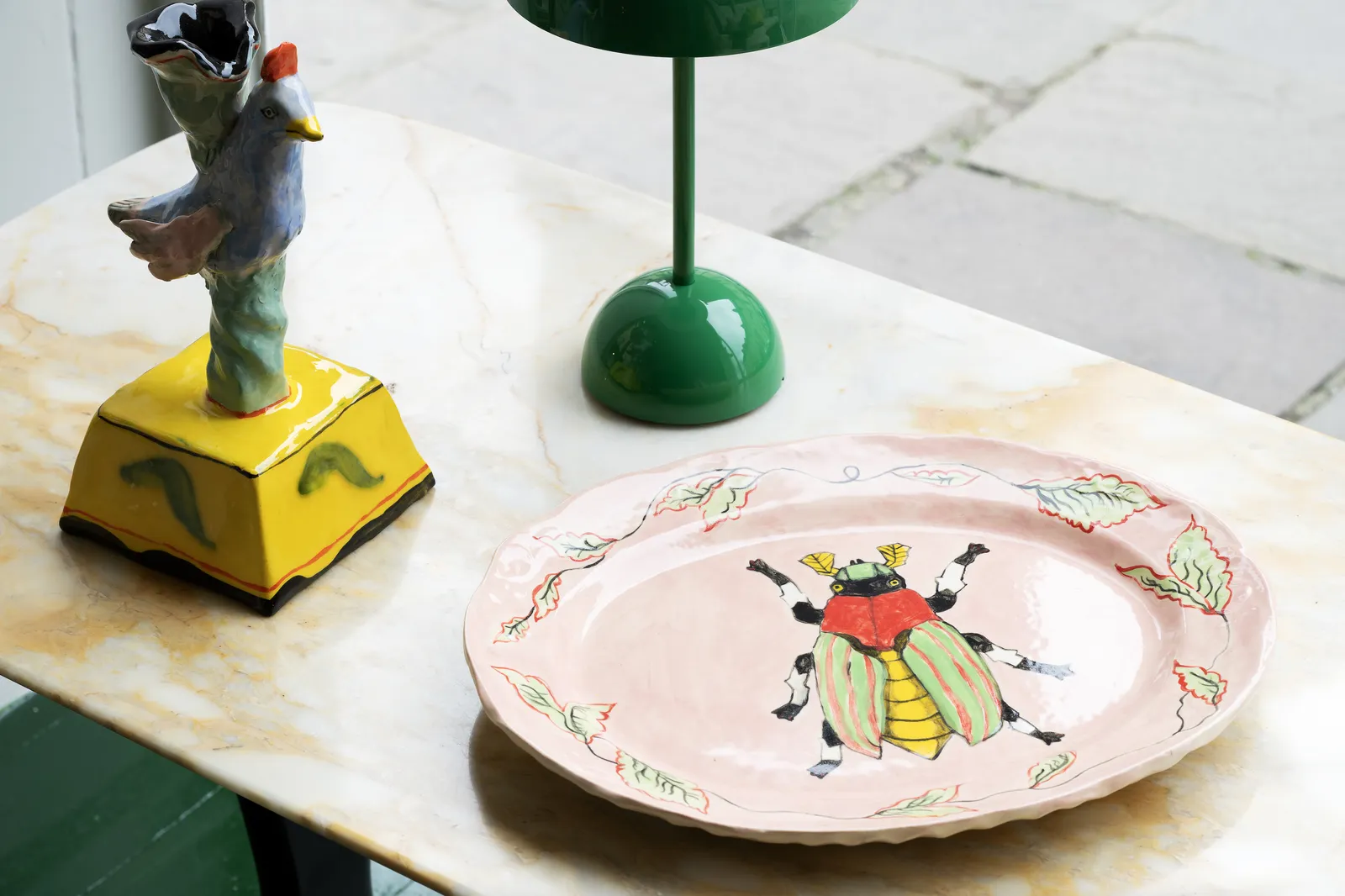Claudia Rankin, Large Platter with Beetle