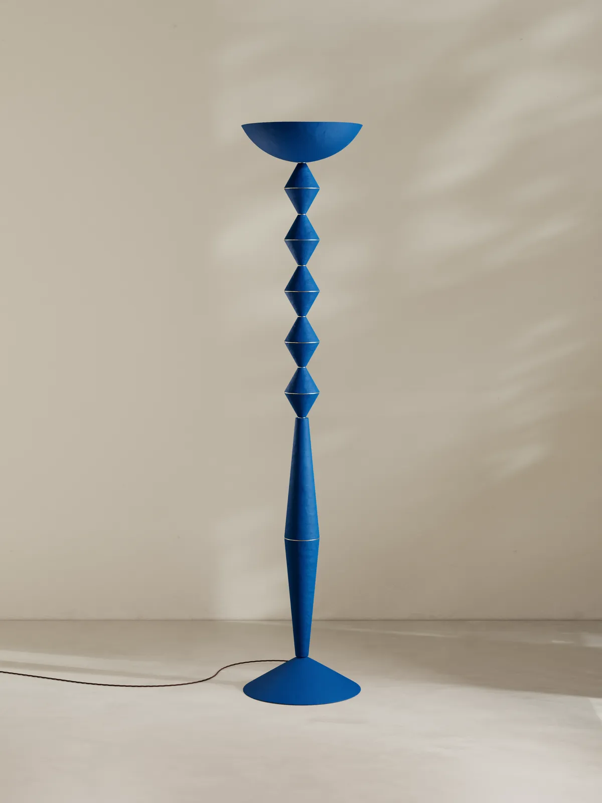 Palefire Studio x 8 Holland Street, Totem Floor Light in Azure