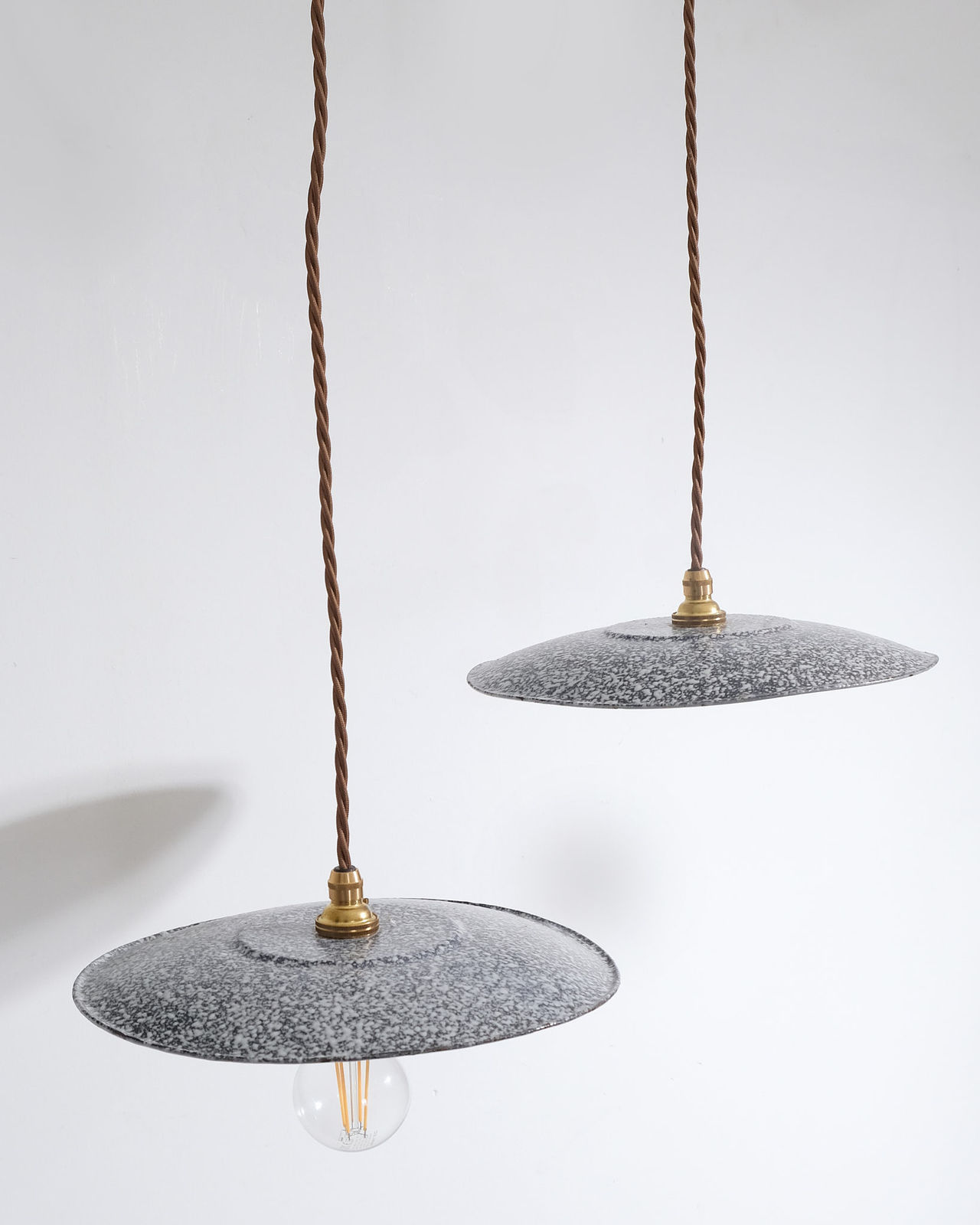 French, Pair of pendant shades