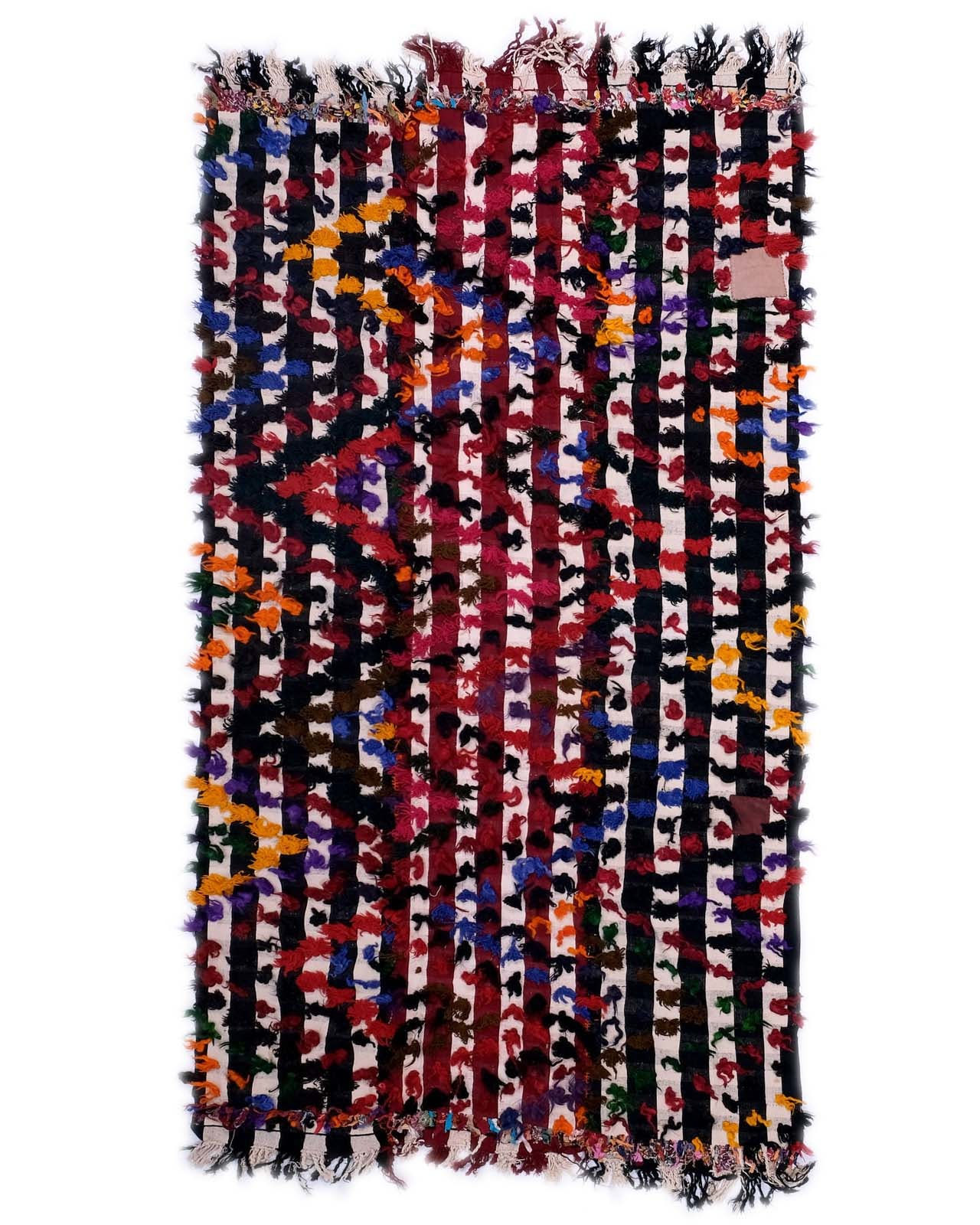 Turkish, Vintage Kilim Rug with Tufts