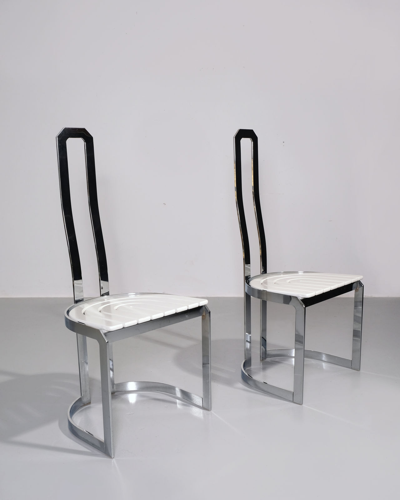 ALLMILMÖ, Pair of Postmodern Dining Chairs