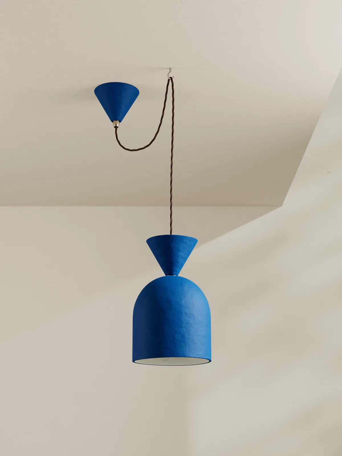 Palefire Studio x 8 Holland Street, Bell Pendant Light in Azure