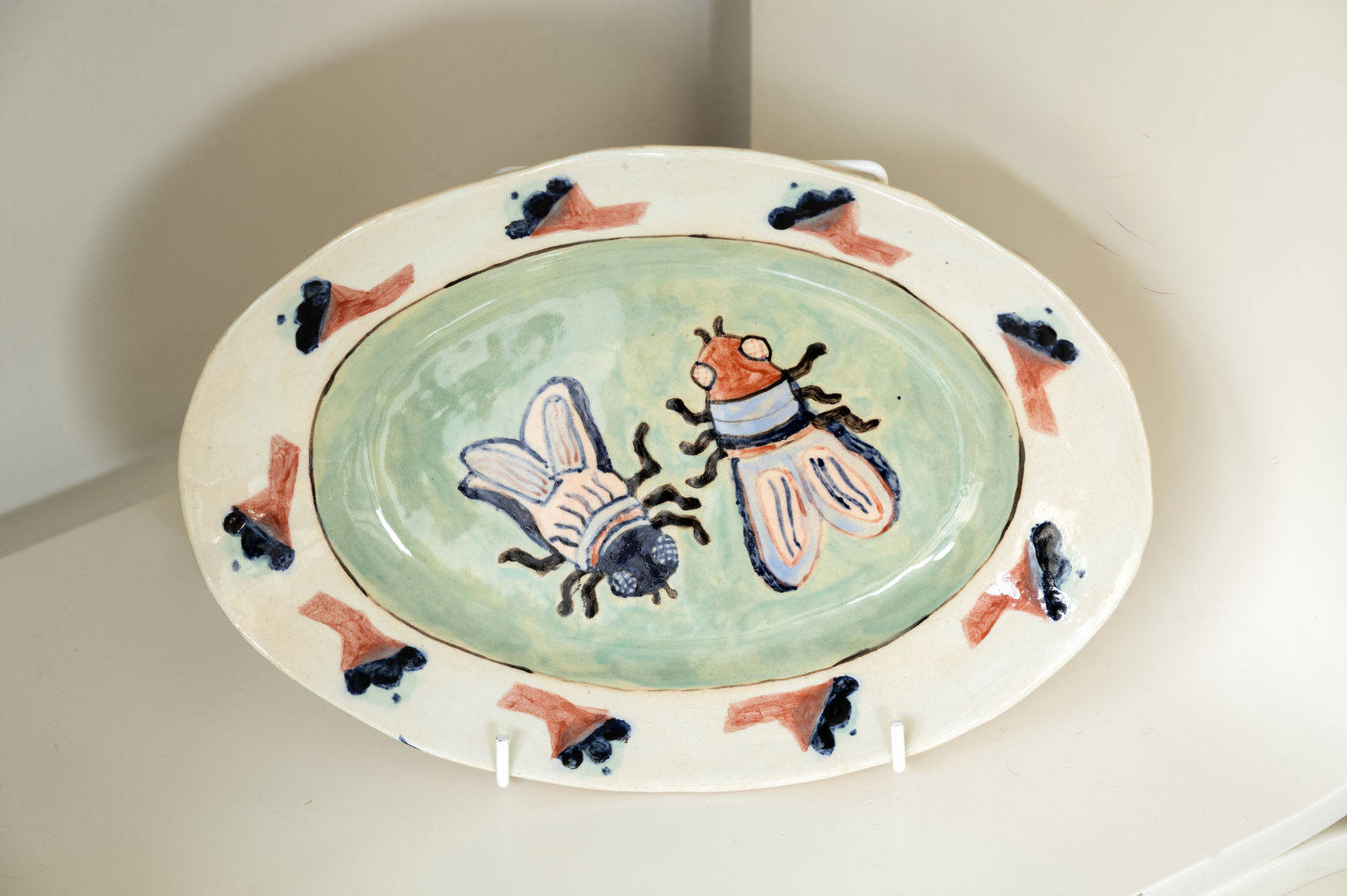 Claudia Rankin, Pair of Flies Platter