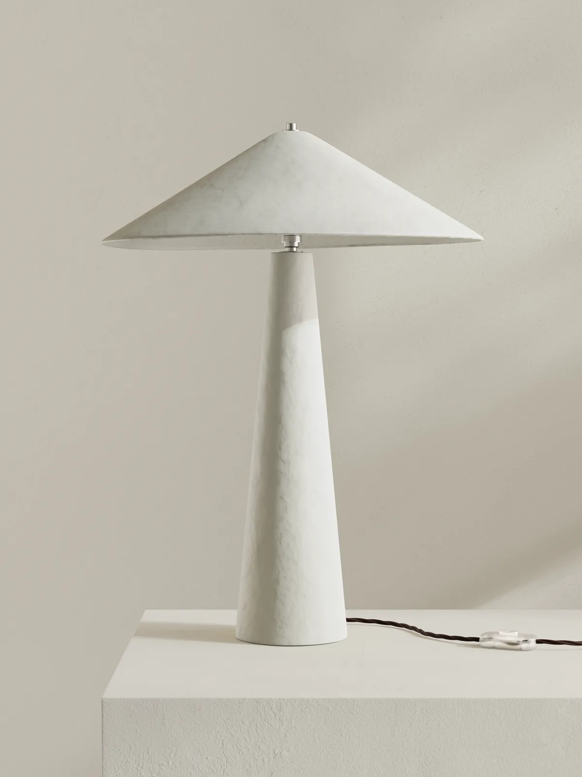 Palefire Studio x 8 Holland Street, Parasol Table Lamp in Chalk