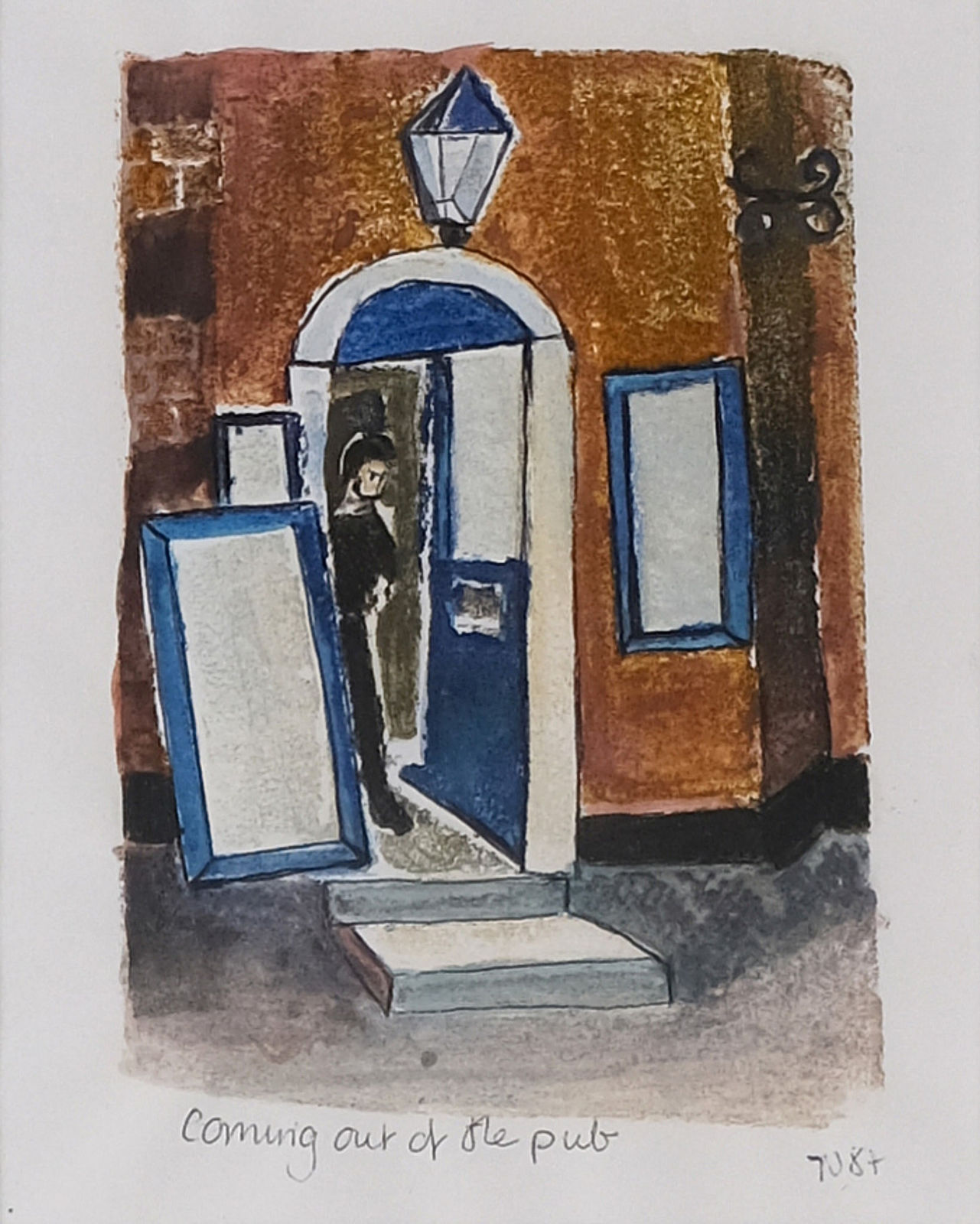 Tessa Newcomb, Coming out of the pub, 1987