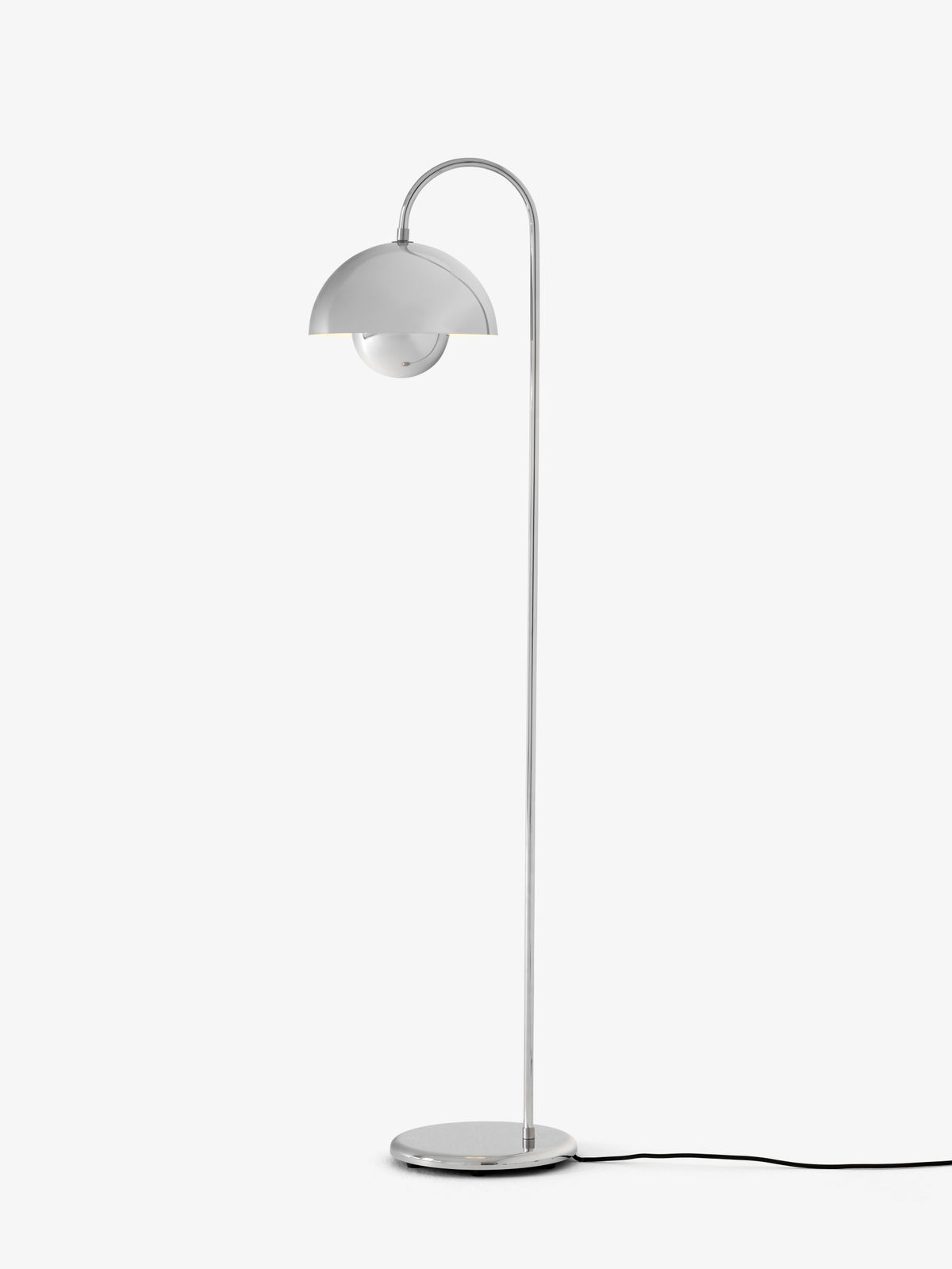 &Tradition, Verner Panton, Flowerpot Floor Lamp VP12 in Chrome