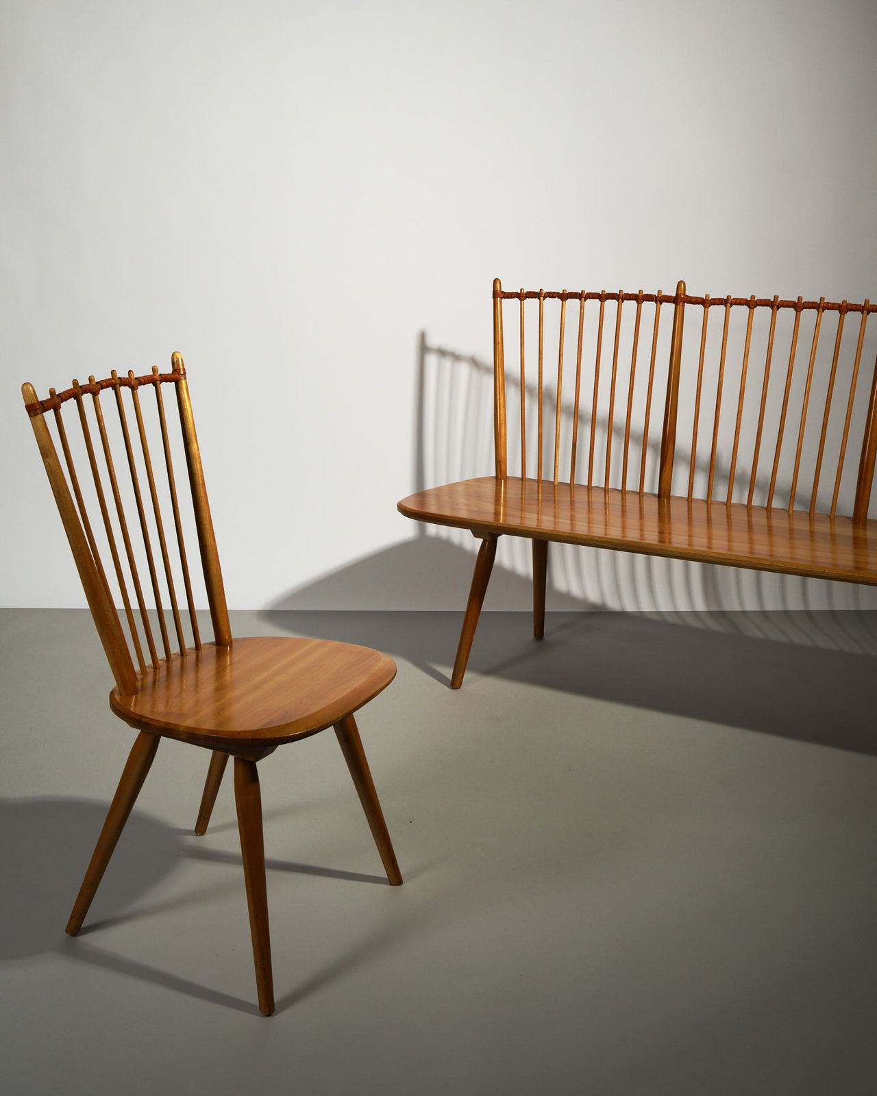 Albert Haberer, Set of 3 Windsor Style Dining Chairs